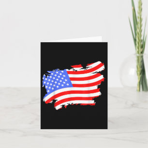Tarjeta Bandera Retro Vintage Deteriorada De Usa Para Patr