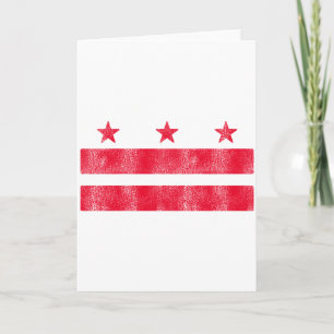 Tarjeta Bandera Retro Washington Dc Distrito De Columbia S