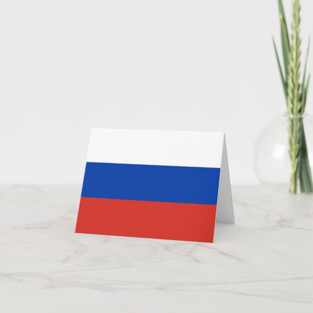Tarjeta Bandera rusa (Anverso)