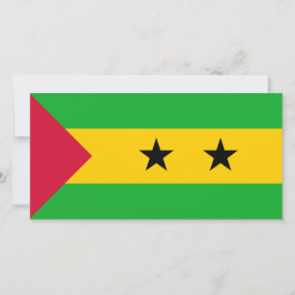 Tarjeta Bandera Santo Tomé y Príncipe (Santo Tomé y Prínci