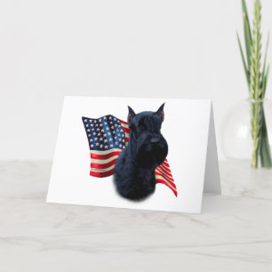 Tarjeta Bandera Schnauzer gigante