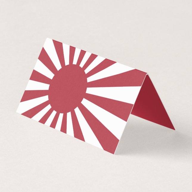 Tarjeta Bandera solar imperial en ascenso de Japón, Edo a  (Anverso)