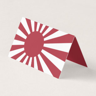 Tarjeta Bandera solar imperial en ascenso de Japón, Edo a