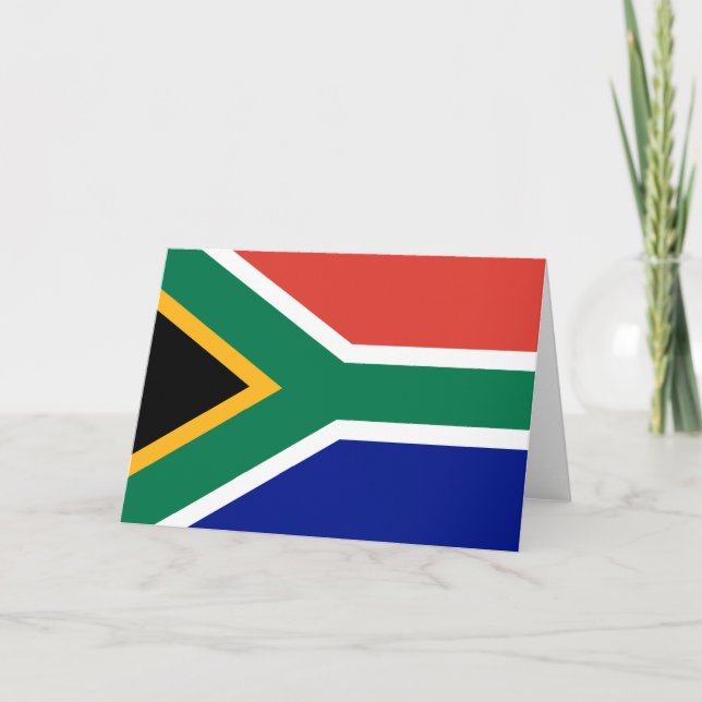 Tarjeta Bandera sudafricana (Anverso)