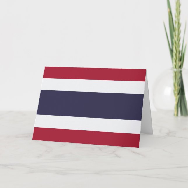 Tarjeta Bandera tailandesa (Tailandia) (Anverso)