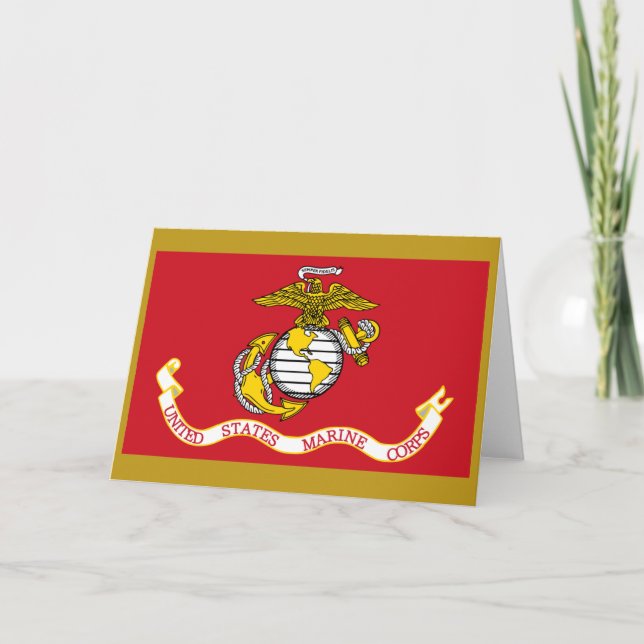 Tarjeta Bandera USMC (Anverso)
