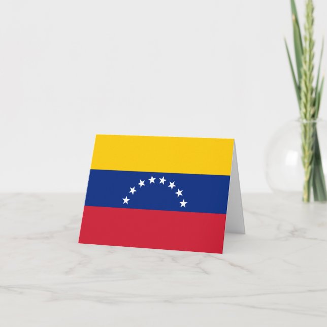 Tarjeta Bandera venezolana (Anverso)