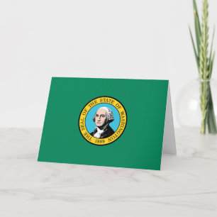 Tarjeta Bandera washingtoniana, Bandera de Washington