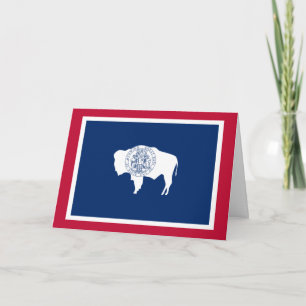 Tarjeta Bandera Wyomingite, Bandera de Wyoming