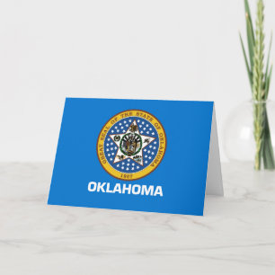 Tarjeta Bandera y Sello de Oklahoman, Bandera de Oklahoma