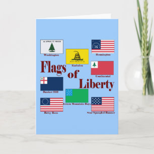 Tarjeta Banderas de la libertad