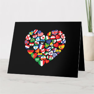 Tarjeta Banderas de los países de la bandera internacional