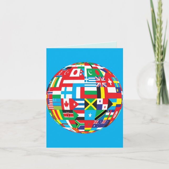 TARJETA BANDERAS DEL MUNDO (Anverso)