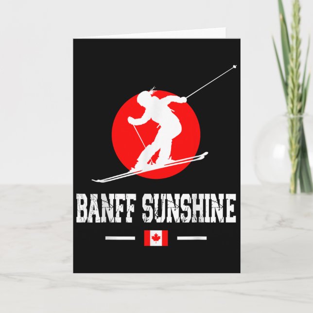 Tarjeta Banff Sunshine Canada Ski Resort Rocky Mountains S (Anverso)