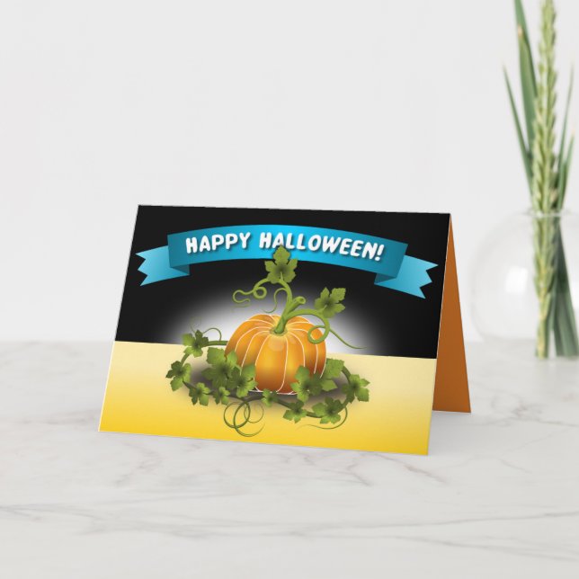 TARJETA BANNER DE 'HAPPY HALLOWEEN' (Anverso)
