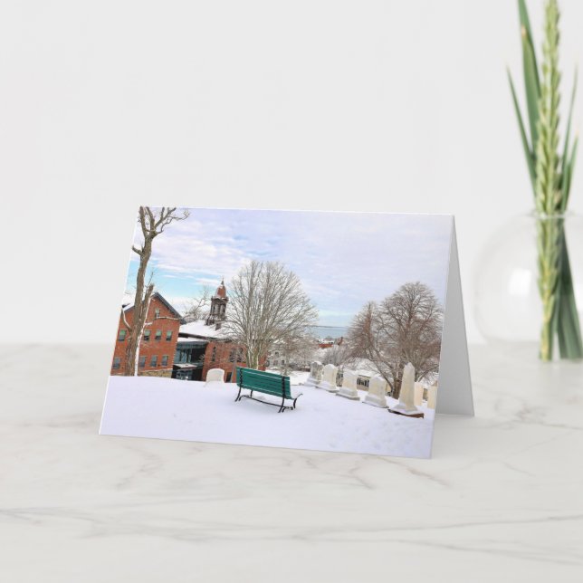 Tarjeta Baño con vistas al monte Burial (Anverso)