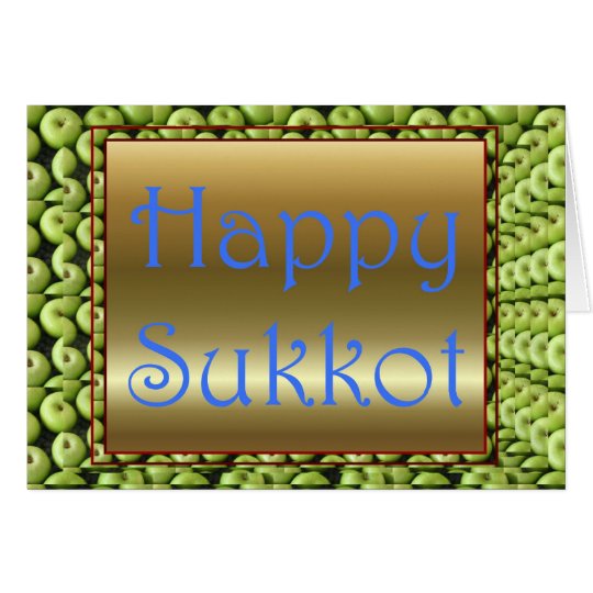 Tarjeta Banquete judío de Sukkot del banquete de