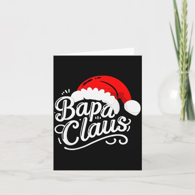 Tarjeta Bapa Claus Christmas Santa's Pajama Family Matchin (Anverso)