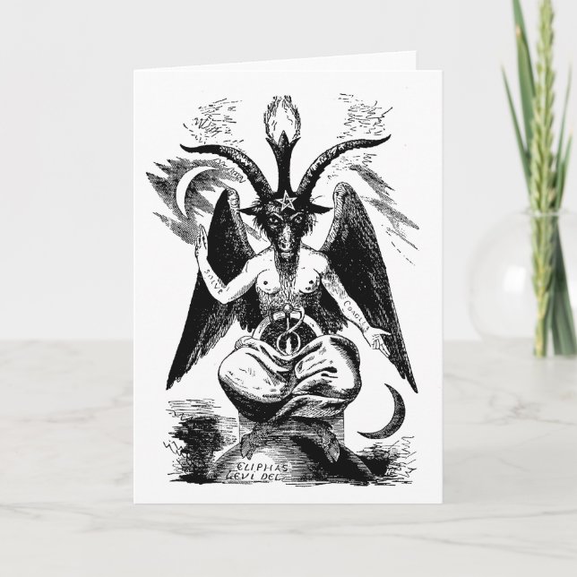 Tarjeta Baphomet (negro) (Anverso)