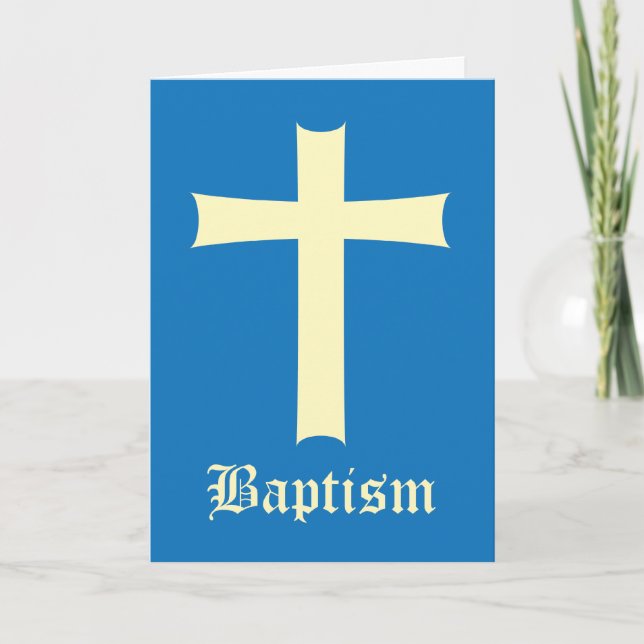 Tarjeta Baptism Boy (Anverso)