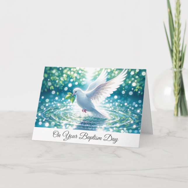 Tarjeta Baptism Dove Card (Anverso)