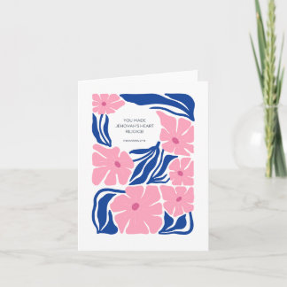 Tarjeta Baptism Felicitaciones JW Bible Scripture Card