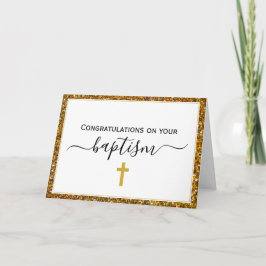 Tarjeta BAPTISMO ADULTO Elegante