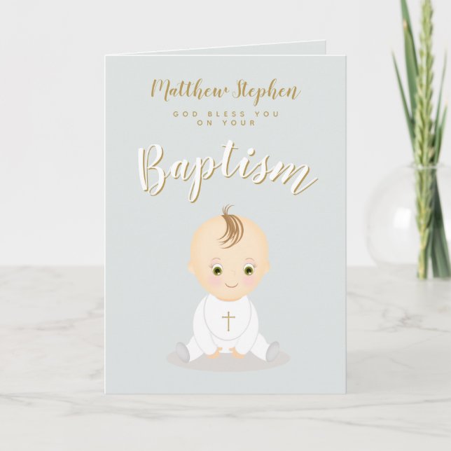 Tarjeta Baptismo Niño (Anverso)