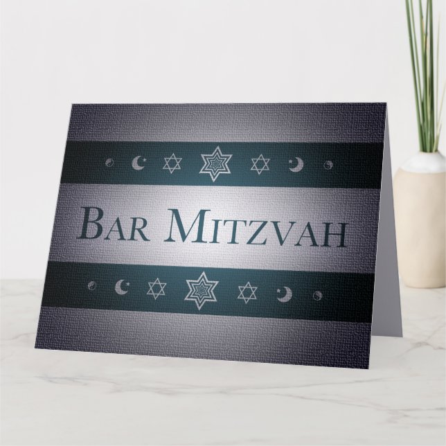 Tarjeta Bar Mitzvah (Anverso)