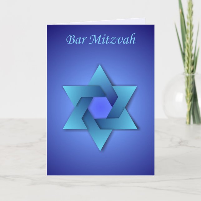 Tarjeta Bar Mitzvah Card (Anverso)