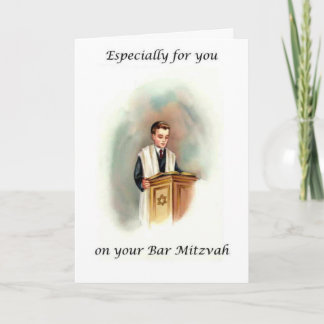 Tarjeta Bar Mitzvah Card