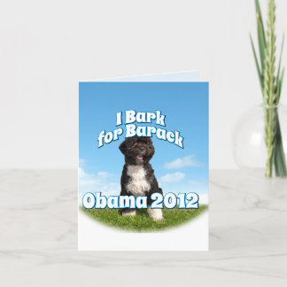 Tarjeta Barack, Bo, el primer perro Obama