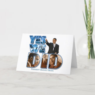 Tarjeta Barack Obama