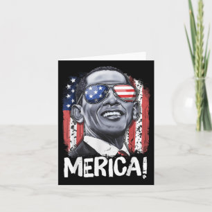 Tarjeta Barack Obama 4 De Julio Merica Hombres Mujeres Usa