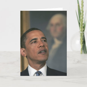 Tarjeta Barack Obama anuncia su intento para nombrar