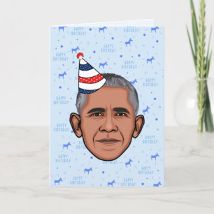 TARJETA BARACK OBAMA BIRTHDAY
