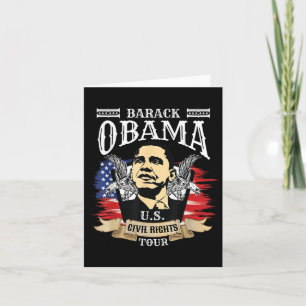Tarjeta Barack Obama Camisa Presidente de Derechos Civiles