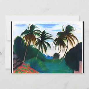 Tarjeta Barbados, pintura de Joseph Stella