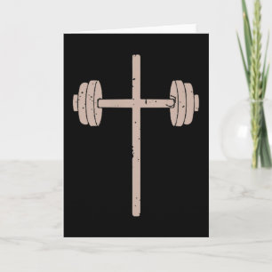 Tarjeta Barbell Cruz Mancuerna Fe-fitness Cristiano Wor