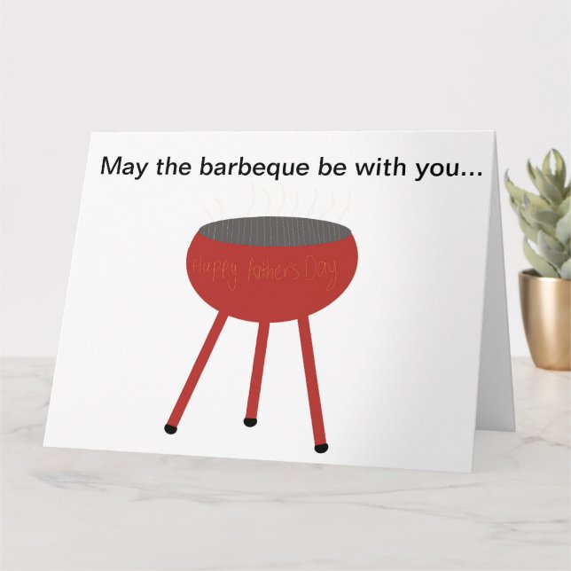 Tarjeta Barbeque del Día del Padres (Planta pequeña)
