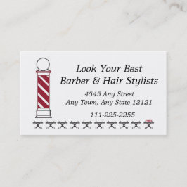 Tarjeta Barber Hair Stylist Customer Loyalty Punch