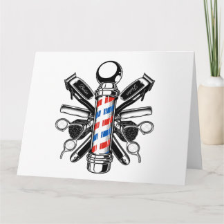 Tarjeta Barber, peluquero, depilador, peluquero