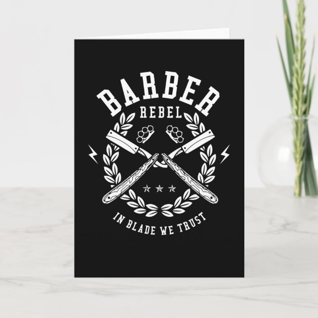 Tarjeta Barber Rebel (Anverso)