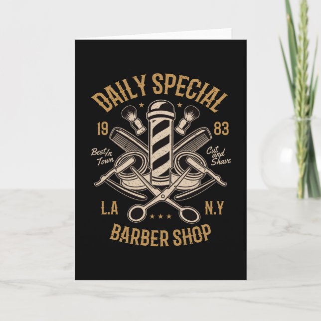 Tarjeta Barbería especial diaria (Anverso)