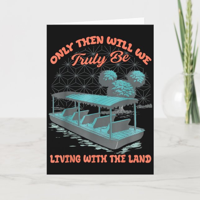 Tarjeta Barca de Epcot Naturaleza Verdaderamente Viviendo  (Anverso)