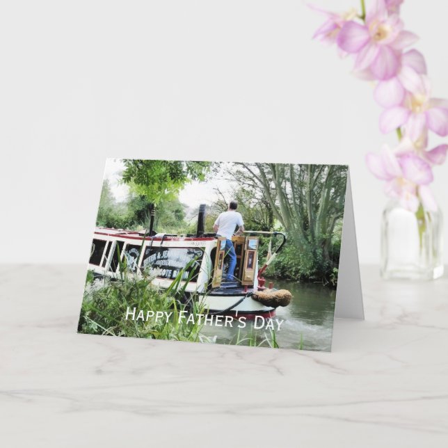 TARJETA BARCAZAS ESTRECHAS (Orquídea)