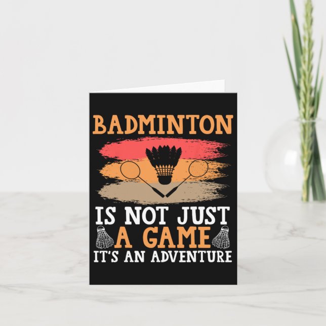 Tarjeta Barco Badminton (Anverso)