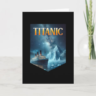 Tarjeta Barco Crucero Titanic Iceberg 1912 Rms Viaje Hombr