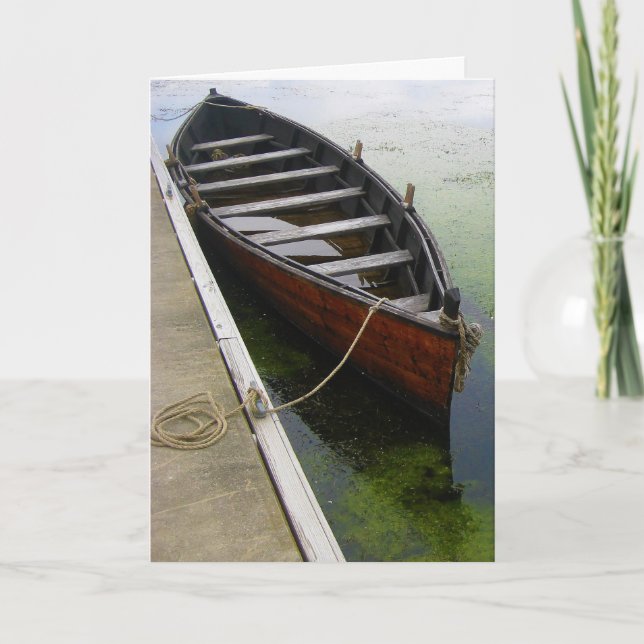Tarjeta Barco de canoa acoplado (Anverso)