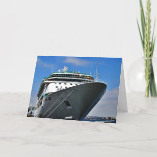 Tarjeta Barco de crucero